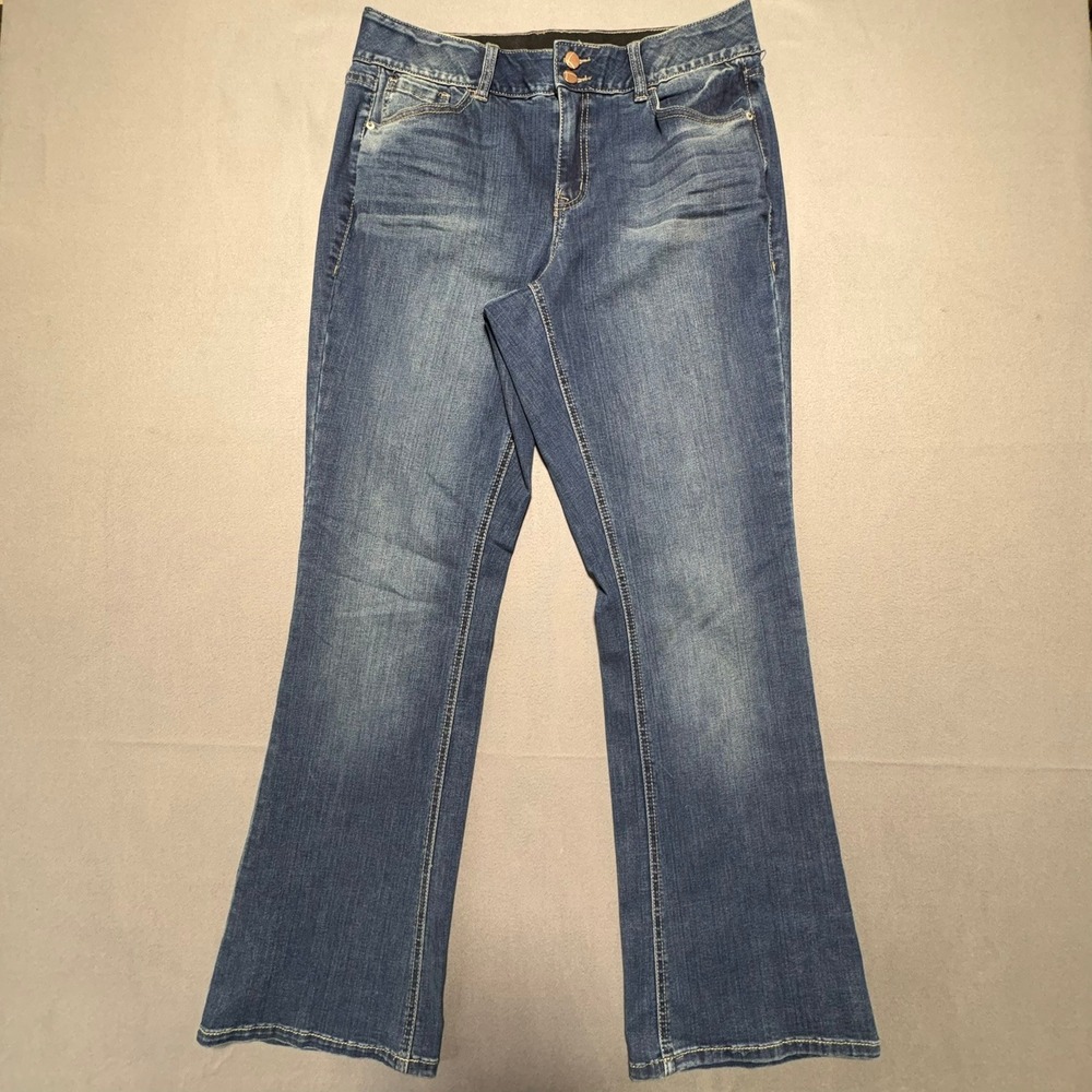 Lane Bryant Tighter Tummy Technology Bootcut Jeans Blue 14 Regular